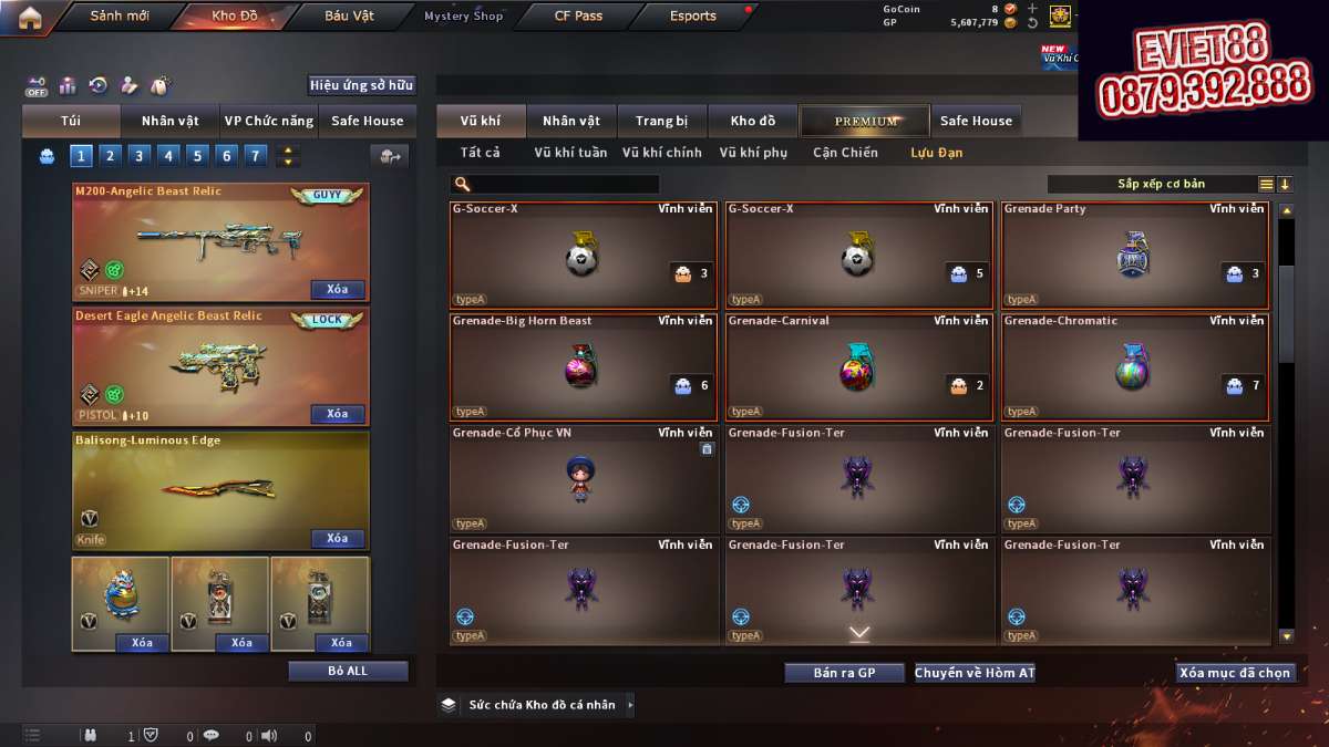 shop acc cf uy tin gia re